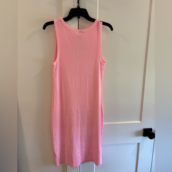 Pink Ribbed Tank Dress - Picture 3 of 3